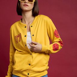 SASSAFRAS Women Varsity Jacket with Embroidered-picture-19