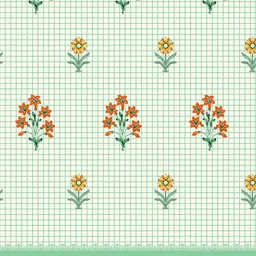 URBAN SPACE Green & Red Floral 144 TC King Bedsheet with 2 Pillow Covers image 2