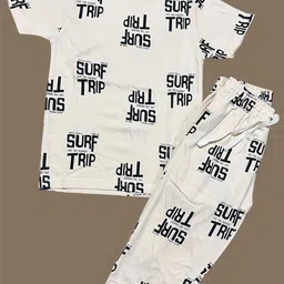 CUCUMBER Unisex Kids Printed T-shirt with Capris-image-36