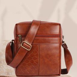 Fashion twist Unisex Textured Messenger Bag-picture-21