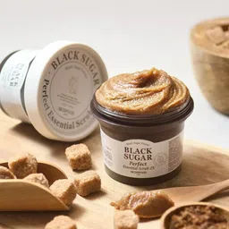 SKINFOOD Black Sugar Perfect Essential Scrub 2X with Rice Wine & Macadamia Seed Oil - 210g-picture-21