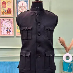 JAIPURI CROWN Men Heritage-Style Hunting Jacket-picture-38