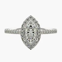 VALANOVA Women 18 Kt 925 Sterling Silver Lab Grown 0.69 CT Diamond Ring 1.53 gm-picture-38