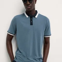 Marks & Spencer Men Solid Polo Collar T-shirt-picture-38