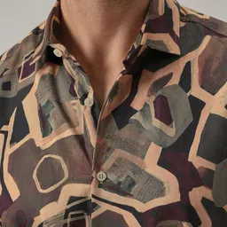 Banana Club Abstract Printed Classic Slim Fit Shirt image 2