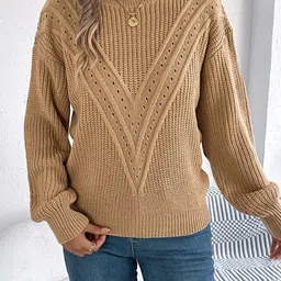 StyleCast x Revolte Women Cable Knit Pullover-picture-27