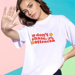 Slenor Typography Printed Drop-Shoulder Oversized T Shirt-image-21