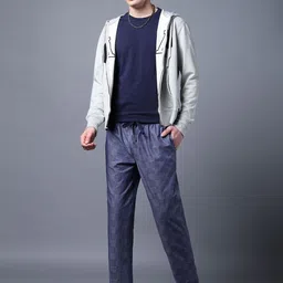 DON VINO Men Checked Pure Cotton Lounge Pants image 3