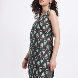 Anouk Rustic Floral Print V-Neck Kurti image 4