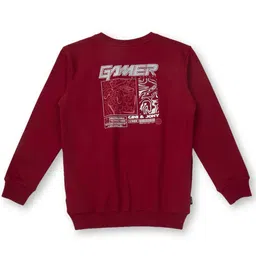 Gini and Jony Boys Graphic Printed Round Neck Cotton Pullover Sweatshirt-picture-26