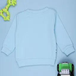 V-Mart Girls Graphic Printed Round Neck Long Sleeves Cotton Pullover Sweatshirt image 2