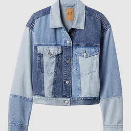 GAP Patchwork Denim Jacket image 4