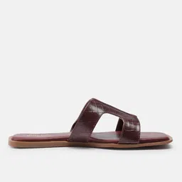 glitchez Women Textured Open Toe Flats image 2