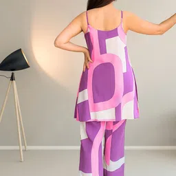 MYROR Printed Cotton Tunic & Trousers Co-Ord Set image 4