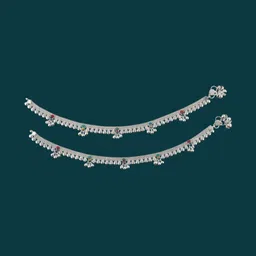AamNa Enterprises Silver-Plated Anklet image 3