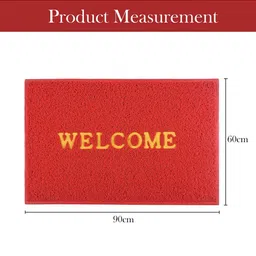 Aura Red & Yellow Textured Anti-Slip Doormat image 3