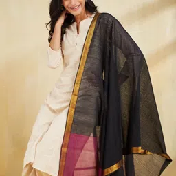 Fabindia Ethnic Motifs Woven Design Dupatta image 2