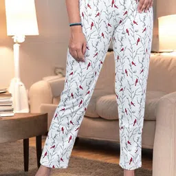 Kryptic Pack Of 2 Printed Pure Cotton Relaxed-Fit Mid-Rise Lounge Pants image 5