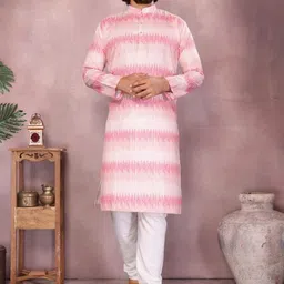SP TEXTILE CLOTHES Abstract Printed Thread Work Pure Cotton Straight Kurta With Churidar-image-2