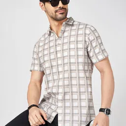 BYFORD by Pantaloons Men Original Opaque Checked Casual Shirt-picture-25