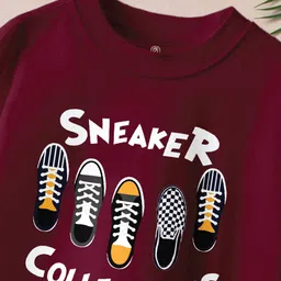 BAESD Boys Pack Of 2 Printed Drop-Shoulder Sleeves Oversized Pure Cotton T-shirts image 5