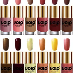 VOLO Set Of 12 Extra Shine Nail Polish- 9.9ml Each-Combo-No-253 image 1