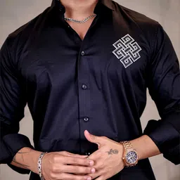 Foomer Men Standard Opaque Casual Shirt image 4