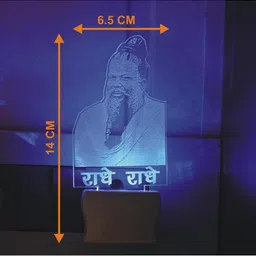 1ST TIME Red & Blue Printed Acrylic Contemporary Rectangle Shaped Wall Lamp image 4