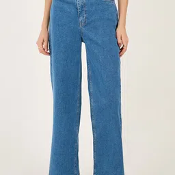 Styli Women Wide Leg High-Rise Stretchable Jeans-picture-29
