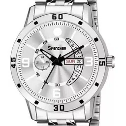 SPENCHER Men Brass Dial & Stainless Steel Analogue Multi Function Watch SMW 1187SM03-picture-25