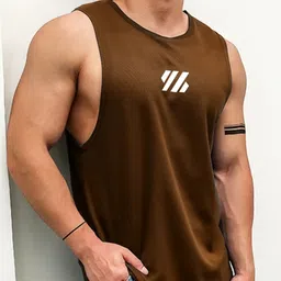 JUMPCUTS Pack Of 2 Printed Slim Fit Gym Vest-picture-12