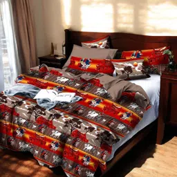 cartoona 180 TC Polycotton Double 3D Printed Flat Bedsheet image 3