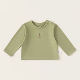 LULU & SKY Girls Biker Henley Neck Organic Cotton Slim Fit T-shirt-picture-32