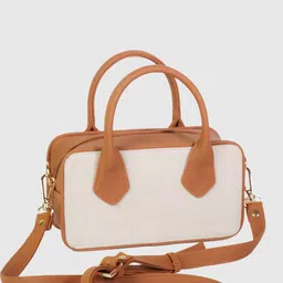 ATTAACHE ACCESSORIES Women Colourblocked Structured Sling Bag image 4