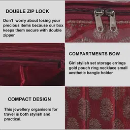 Kuber Industries Red Set of 2 Regular Jewellery Organiser Organisers image 5