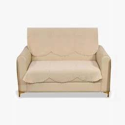 Fashion Throw Beige Velvet 2 Piece Sofa Cover-image-77