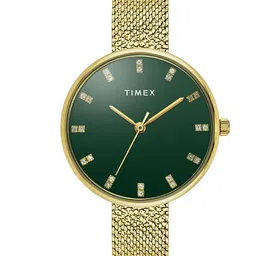 Timex Women Embellished Dial & Stainless Steel Bracelet Straps Analogue Watch TWEL21501-picture-36