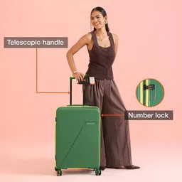 Nasher Miles Set Of 2 Textured Hard-Sided Trolley Bags image 2