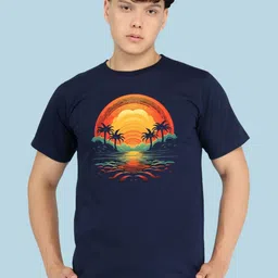 BRAWNY BATTLER Graphic Printed Round Neck Cotton T-shirt-picture-32
