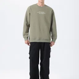 HERE&NOW Men Printed Pullover Sweatshirt image 2