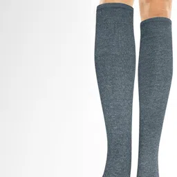 MUKHAKSH Unisex Grey Socks image 3