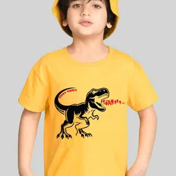 Kiddy Viddy Boys Graphic Printed Round Neck T-shirt-picture-31