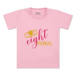 Arvesa Kids Typography Printed Applique T-shirt-image-76