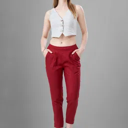 TITTLI Women Relaxed Straight Fit Trousers-image-22