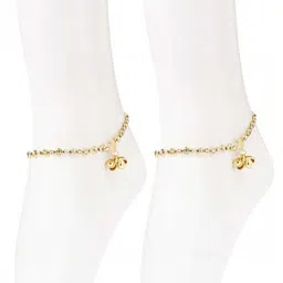 AamNa Enterprises Gold-Plated Artificial Beads Anklet-picture-36