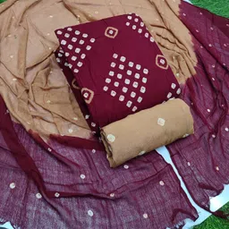 vrinda fs Unstitched Pure Cotton Salwar Suit Material Printed-picture-24