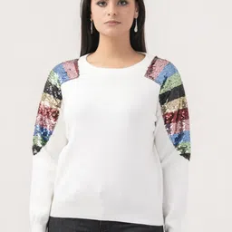 Albion By CnM Women Pullover with Embellished Detail-picture-12