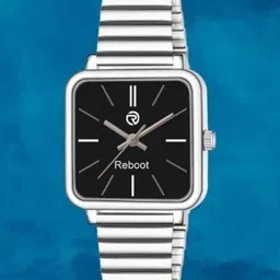 REBOOT Men Stainless Steel Straps Analogue Watch sh_New215_151 Black Designer Square-picture-12