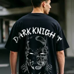 Bewakoof Men Batman Graphic Printed Round Neck Pure Cotton Oversized T-shirt-picture-21