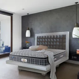 springfit Club Class 10 inch Pocketed Spring King Size Mattress with Zero Partner Disturbance in Grey Colour image 1